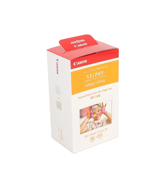 Набор Canon RP-108 (8568B001) бумага (10x15см) и цветные красители для SELPHY CP1200. 108 страниц.