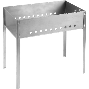 Мангал GRINDA 'BARBECUE', нержавеющая сталь, толщина 1,5мм, 500х300х500мм 427784