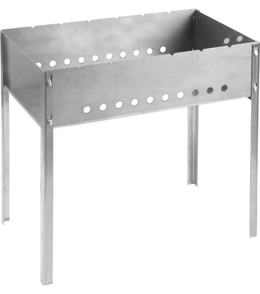 Мангал GRINDA 'BARBECUE', нержавеющая сталь, толщина 1,5мм, 500х300х500мм 427784