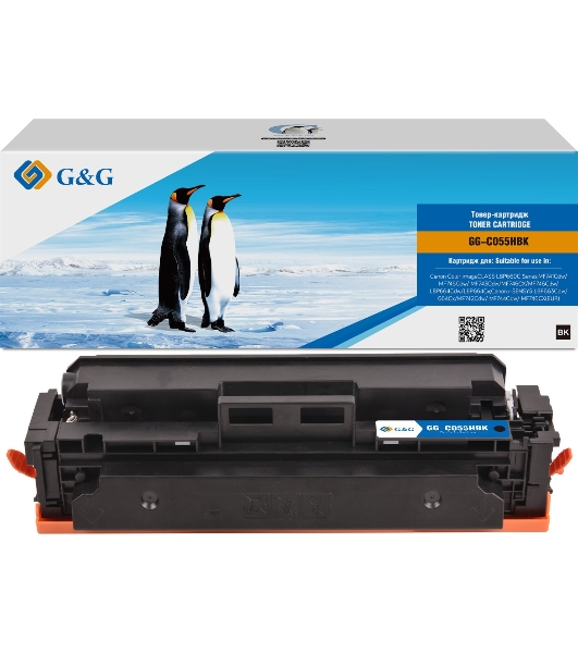 Картридж лазерный G&G GG-C055HBK черный (7600 стр.) для Canon LBP663Cdw/LBP664Cx/MF746Cx/MF742Cdw/MF744Cdw