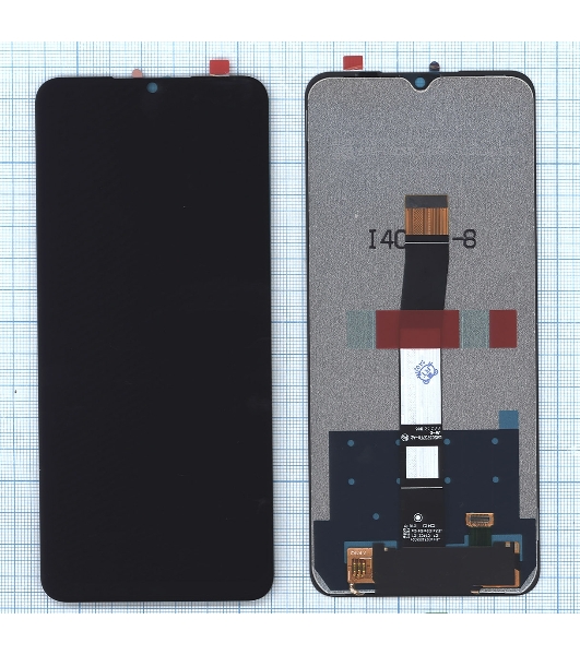 Дисплей (модуль) для Xiaomi Redmi 10C, Poco C40 сборе с тачскрином черный