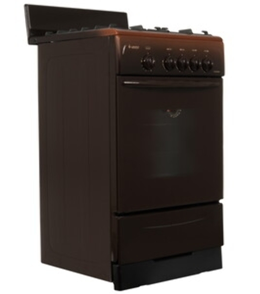 Плита газовая Gefest CG 50М02 К83 коричневый, конфорок 4 шт, духовка 42 л, 50 см x 85 см x 53 см