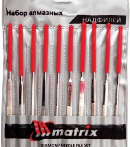 Набор надфилей Matrix алмазных 140х50х3 10шт