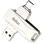 Флешка USB Netac U782C NT03U782C-032G-30PN dual USB 3.0+TypeC 32Gb, retail version, фото3