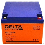 Аккумуляторная батарея Delta GEL 12-26 напряжение 12В, емкость 26А·ч (174х166х125мм), фото2