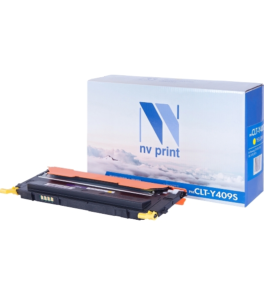 Картридж лазерный NVPrint совместимый Samsung CLT-Y409S Yellow для CLP-310/310N/315 (1000k)