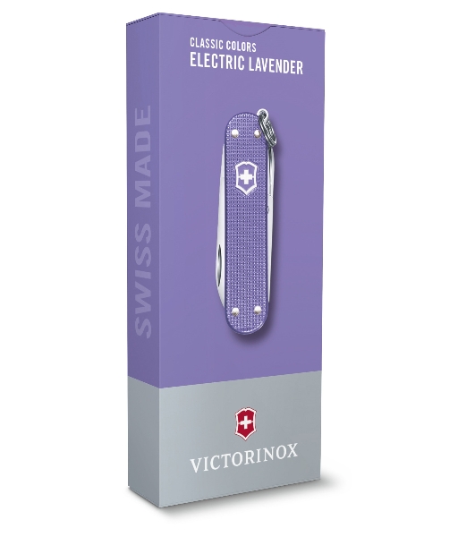 Нож перочинный Victorinox Classic Electric Lavender (0.6221.223G) 58мм 7 функций карт.коробка