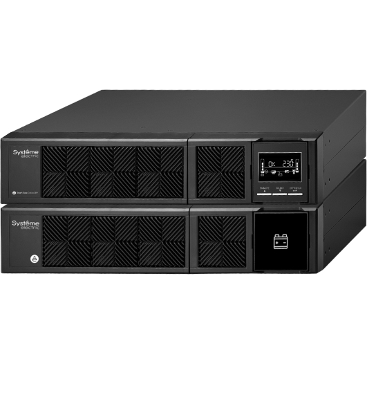 Источник бесперебойного питания Systeme Electriс Smart-Save Online SRV, 2000VA/1800W, On-Line, Extended-run, Rack 4U (Tower convertible), LCD, Out: 6xC13, SNMP Intelligent Slot, USB, RS-232