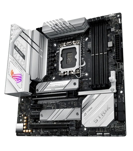 Материнская плата ASUS ROG STRIX B760-G GAMING WIFI, LGA 1700, Intel B760, 4xDDR5, 4xSATA, 2xM.2, 1xPCIe 5.0 x16, 1xPCIe 4.0 x4, 1xHDMI, 1xDP, 1x 2.5Gb LAN, 1xUSB-A 3.2 Gen 2, 2xUSB-A 3.2 Gen 1, 4xUSB-A 2.0, 1xUSB-C 3.2 Gen 1, 1xUSB-C 3.2 Gen 2x2, 5x3.5 мм, 7.1, mATX