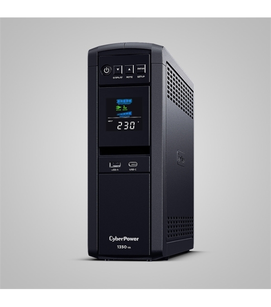 Источник бесперебойного питания Cyberpower CP1350EPFCLCD Line-Interactive 1350VA/810W USB/RS-232/RJ11/45 (6 EURO)