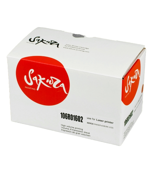 Картридж лазерный Sakura 106R01602 для Xerox Phaser 6500/Workcenter 6505, пурпурный, 2500 к.