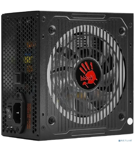 Блок питания Bloody BD-PS700W, 700Вт, 80 PLUS белый, 120мм, черный