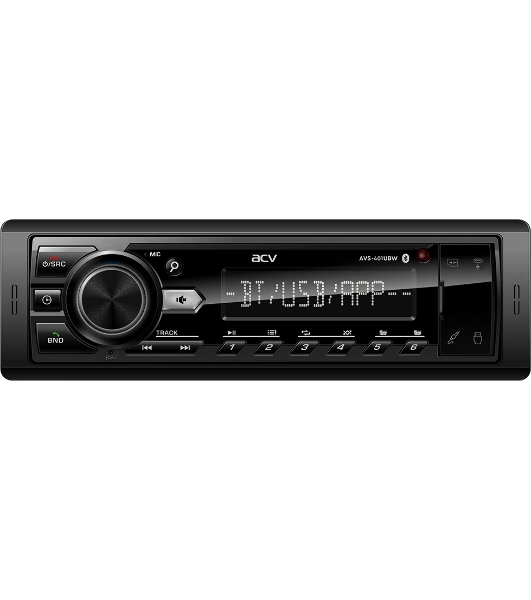Автомагнитола ACV AVS-401UBW, 1 DIN, Bluetooth, USB Type-A, AUX