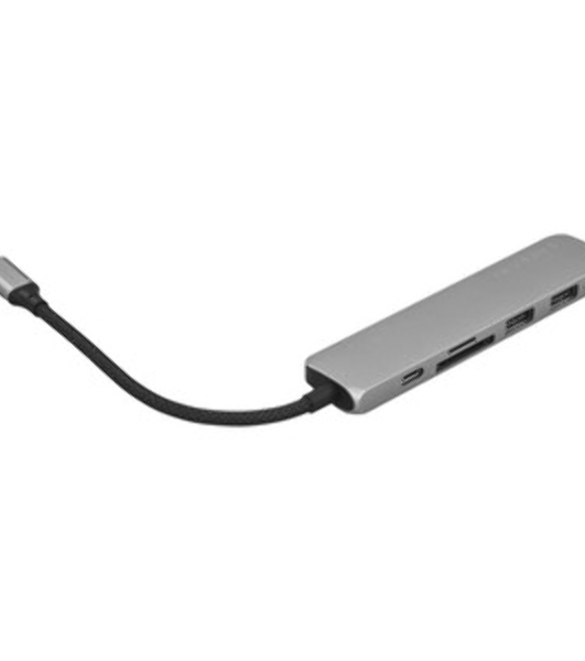 Док-станция Satechi ST-P6SM, USB Type-C, USB Type-C/HDMI/2xUSB Type-A/SD/microSD, USB Type-C
