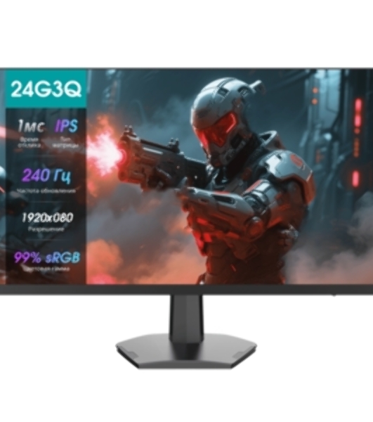 Монитор 23.8' Hisense 24G3Q, 1920x1080, IPS, 240Гц, 1мс, 320кд/м2, 1000:1, DisplayPort, HDMI х2, черный 2026