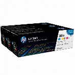 Картридж лазерный комплект HP CF372AM голубой/пурпурный/желтый для Color Laser Jet CP2025, CM2320mfp (3 х 2800), фото 1