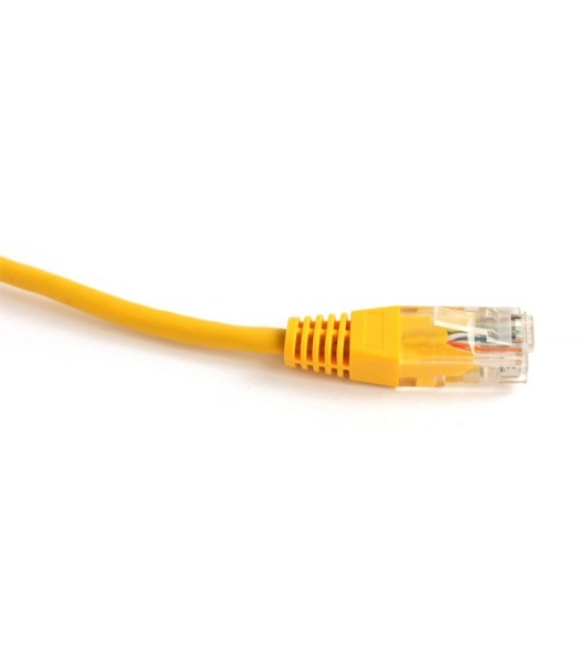 Патч-корд LANMASTER TWT UTP cat.5e, с заливными колпачками, 2.0 м, желтый