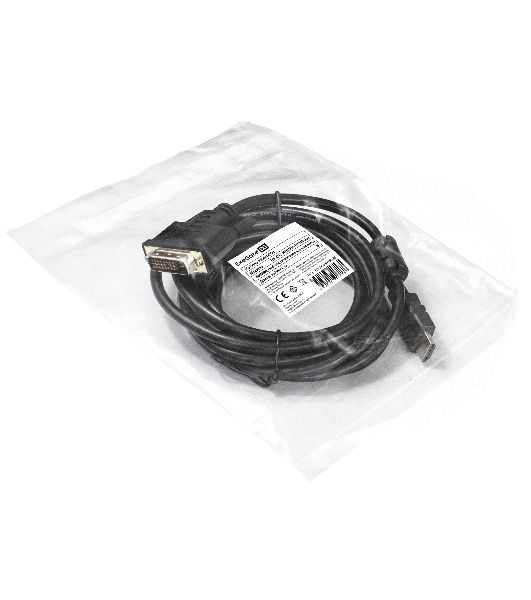Кабель ExeGate EX284907RUS HDMI-DVI ExeGate EX-CC-HDMIM-DVIM-3.0 (19M/25M, dual link, 3м, 2 фильтра, позолоченные контакты)