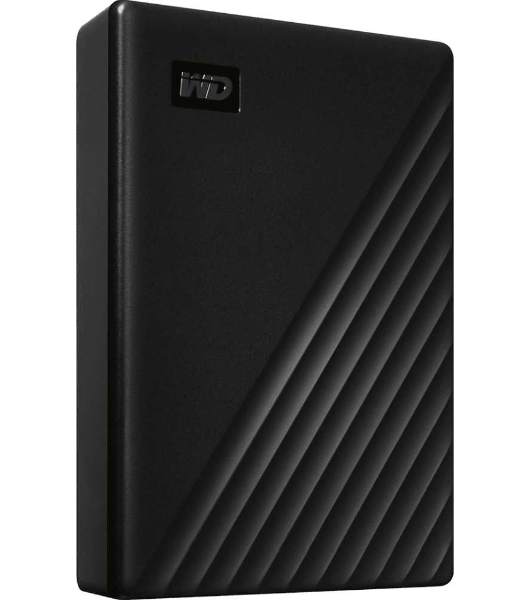 Внешний HDD 2.5' Western Digital My Passport, 4TB, USB 3.2 Gen 1 Type-A, 5400 rpm, черный