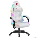 Кресло Defender CORE белый, экокожа, 120 кг, механизм качания, фото4