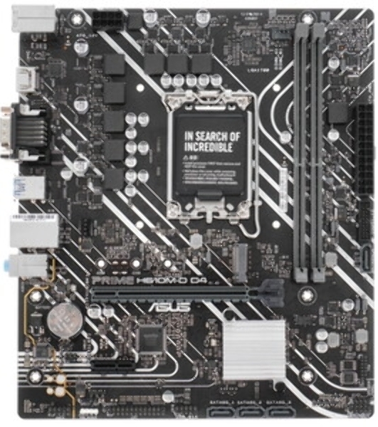 Материнская плата ASUS PRIME H610M-A D4-CSM, LGA 1700, Intel H610, 2xDDR4, 4xSATA, 2xM.2, 1xPCIe 4.0 x16, 1xPCIe x1, 1xDP, 1xD-Sub, 1xHDMI, 1x 1Gb LAN, 4xUSB-A 2.0, 2xUSB-A 3.2 Gen 1, 7.1, mATX