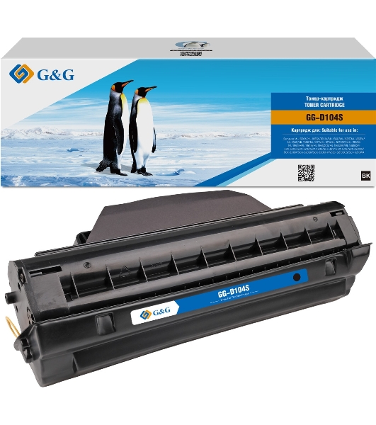 Картридж лазерный G&G GG-D104S черный (1500 стр.) для Samsung ML-1660K/1665K/1661K;SCX-3200/3210/3205/3217