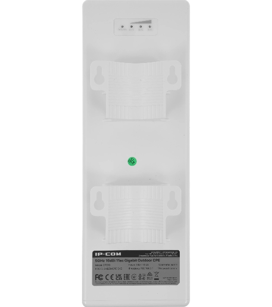 Наружная точка доступа IP-COM CPE13 5 ГГц, до 300 Мбит/с, IP64, 1х14dbi, PoE, 1х100 Мбит/с, молниезащита 6000В