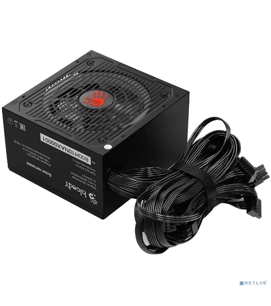 Блок питания Bloody BD-PS700W, 700Вт, 80 PLUS белый, 120мм, черный