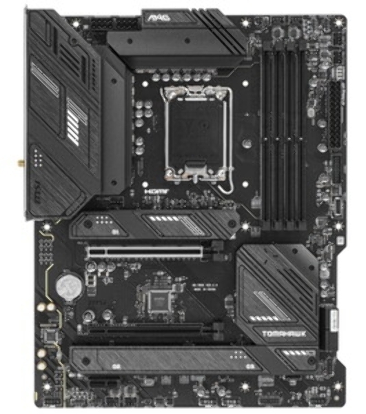 Материнская плата MSI MAG B760 TOMAHAWK WIFI, LGA 1700, Intel B760, 4xDDR5, 4xSATA, 3xM.2, 1xPCI-E 3.0 x4, 1xPCI-E 5.0 x16, 1xHDMI, 1xDP, 1xUSB Type-C, 1x2.5Gb LAN, 4xUSB-A 2.0, 4xUSB-A 3.2 Gen 2, 5x3.5 мм, 7.1, Standard-ATX