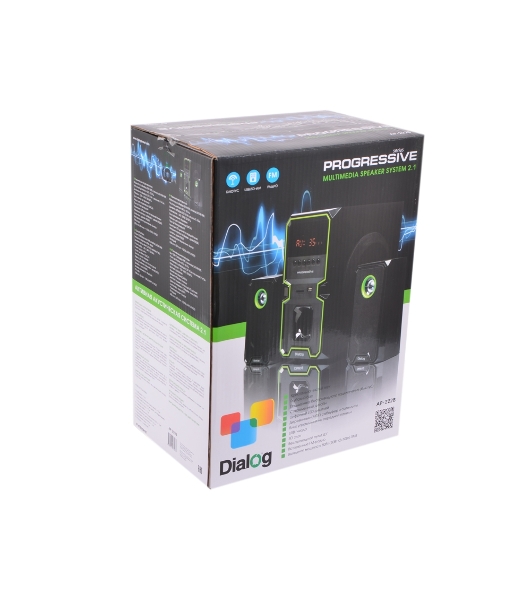 Акустическая система Dialog Progressive AP-222B BLACK - акустические колонки 2.1, 30W+2*10W RMS, Bluetooth, USB/SD reader