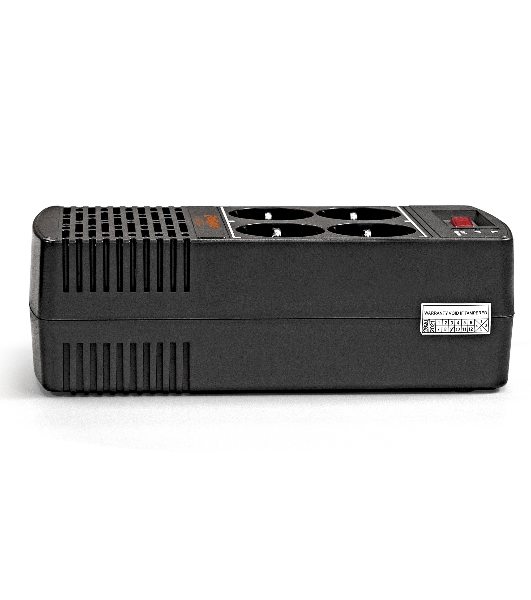 Стабилизатор ExeGate Power AD5000-1200 (1200VA/600W, диапазон 150...280В, 4 евророзетки)