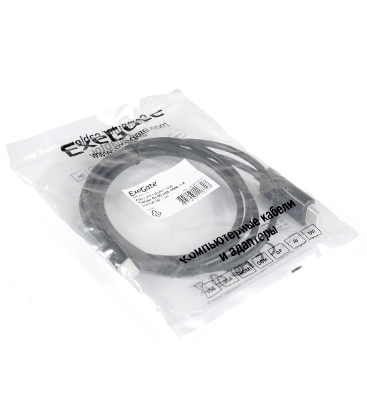 Кабель ExeGate EX284918RUS miniDisplayPort-HDMI ExeGate EX-CC-mDP-HDMI-1.8 (mini20M/19M, 1,8м)