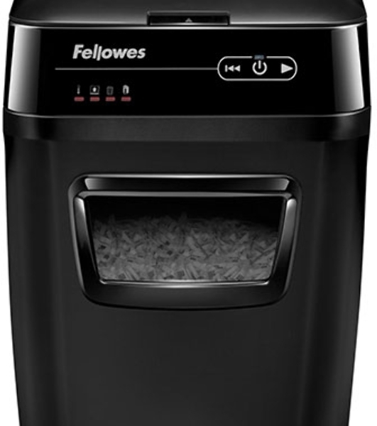 Шредер Fellowes AutoMax 200C (секр.P-4)/фрагменты/200лист./32лтр./пл.карты