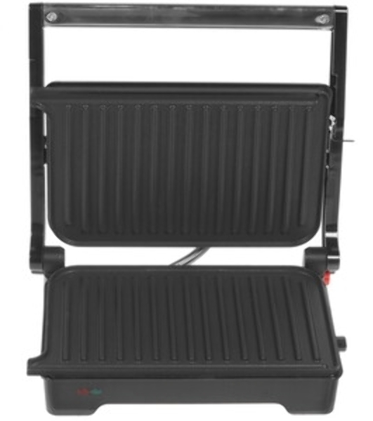 Гриль-пресс электрический Endever Grillmaster 119, черный/металлик