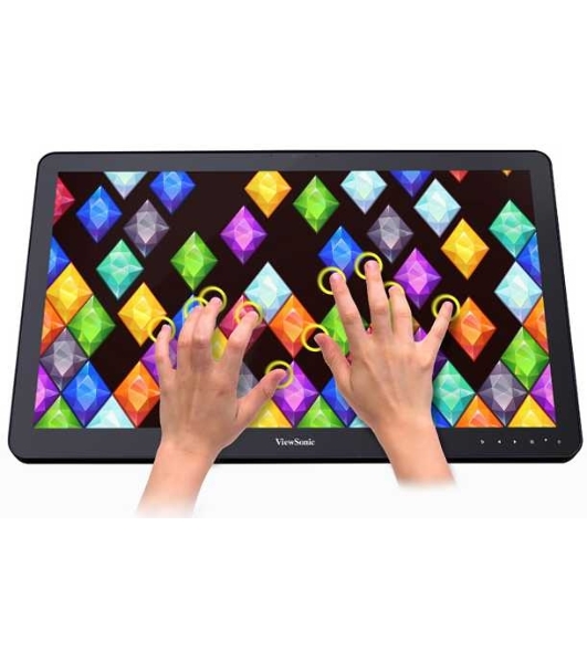 Монитор 23.6' ViewSonic TD2430 VA 1920x1080, сенсорный, 60 Гц, 5 мс, 16:9, 200 кд/м2, 1xHDMI, 1хDP, 1хVGA, USB 3.0, 1x3.5 мм, черный