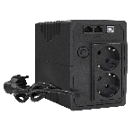 Источник бесперебойного питания ExeGate Power Smart ULB-1000.LCD.AVR.2SH.RJ.USB 1000VA/550W, LCD, AVR, 2*Schuko,RJ45/11,USB, черный, фото2