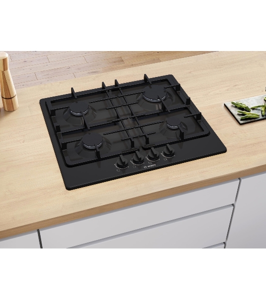 Газовая варочная панель Bosch PGP6B6K90R черный