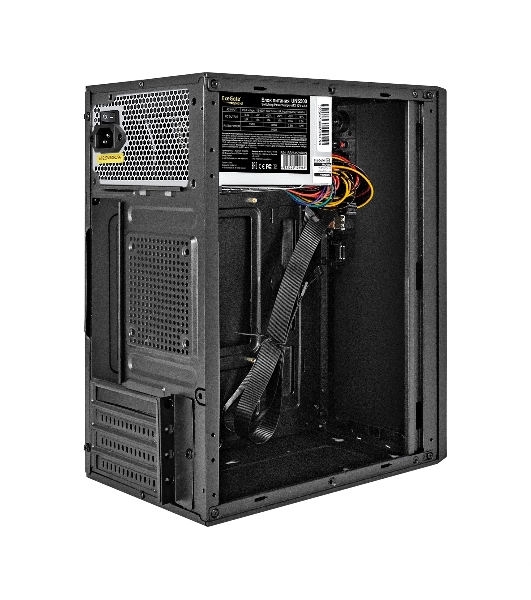 Компьютерный корпус Minitower ExeGate BAA-308UC-UNS500 (mATX, БП UNS500 с вент. 12см, 1хUSB/1хUSB 3.0/1хTypeC, HD Audio, черный)