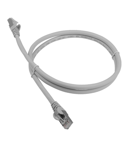 Патч-корд LANMASTER FTP LAN-PC45/S6A-5.0-GY вилка RJ-45-вилка RJ-45 Cat.6А 5м серый LSZH (уп.:1шт)