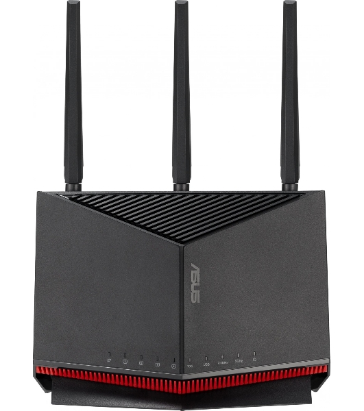 Маршрутизатор ASUS RT-BE86U, черный/красный, 90IG08W0-MO9A0V