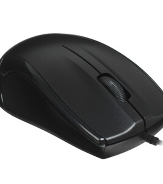 Мышь проводная Oklick 185V2 черный, 1200 dpi, USB, кнопки - 3