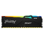 Оперативная память Kingston Fury Beast, DDR5, 32GB (1x32GB), 5600MHz, CL40, DIMM, с радиатором, RGB, черный, фото4