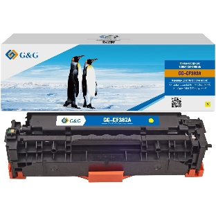 Картридж лазерный G&G GG-CF382A желтый (2700 стр.) для HP LJ Pro M476dn/M476nw/M476dw