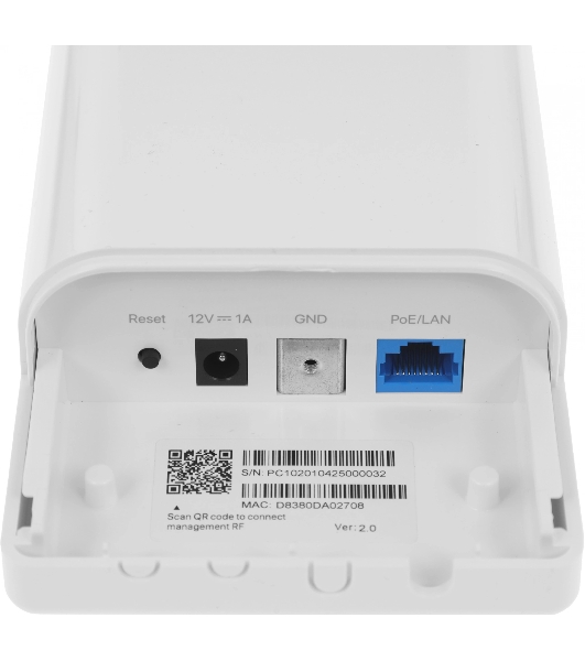 Наружная точка доступа IP-COM CPE13 5 ГГц, до 300 Мбит/с, IP64, 1х14dbi, PoE, 1х100 Мбит/с, молниезащита 6000В