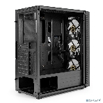 Компьютерный корпус Miditower ExeGate EVO-5001A-EVO800 (ATX, БП EVO800RGb с вент. 12 см, 2хUSB+1хUSB 3.0+HD Audio, черный, 3 вент.12см с RGb подсветкой, боковая панель - закаленное стекло), фото23