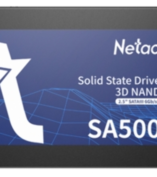 Накопитель SSD Netac SA500, 128Gb, SATA III, 2.5', R/W 500/400