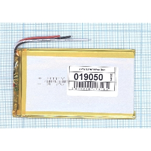 Аккумулятор Li-Pol (батарея) 2.5x60x100 мм 3pin 3.7V/2500mAh