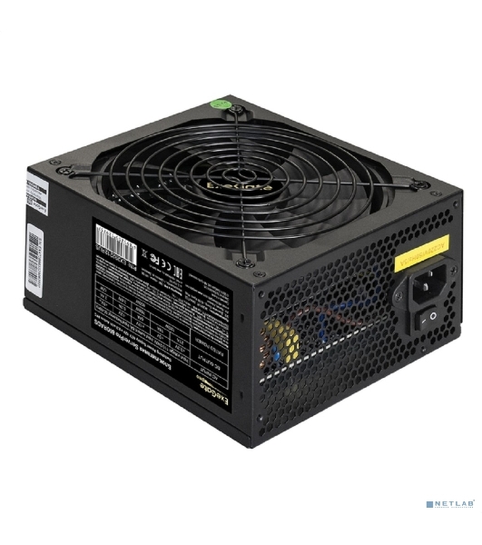 Блок питания серверный 700W ExeGate ServerPRO-700RADS (ATX, for 3U+ cases, APFC, КПД 80% (80 PLUS), 14cm fan, 24pin, 2(4+4)pin, PCIe, 5xSATA, 4xIDE, FDD, Cable Management, black)