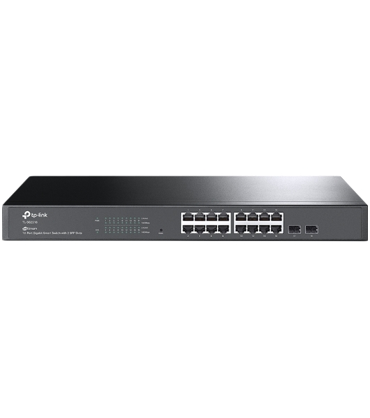 Коммутатор TP-Link Jetstream 16-port gigabit smart switch with 2-gigabit uplink ports