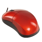 Мышь проводная Qumo Simple Office M92 красный, 1000 dpi, USB, кнопки - 3, фото4